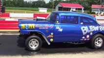 2011 Blew By You Drag Racing Car USA Gasser Nationals Marion County International Raceway Video