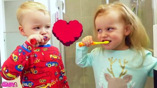 Funny Kids MORNING ROUTINE Are you sleeping brother John Baby Nurser