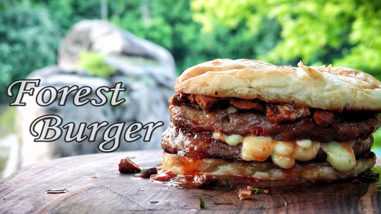 BEST DOUBLE CHEESEBURGER - FOREST BURGER - HOW TO COOK