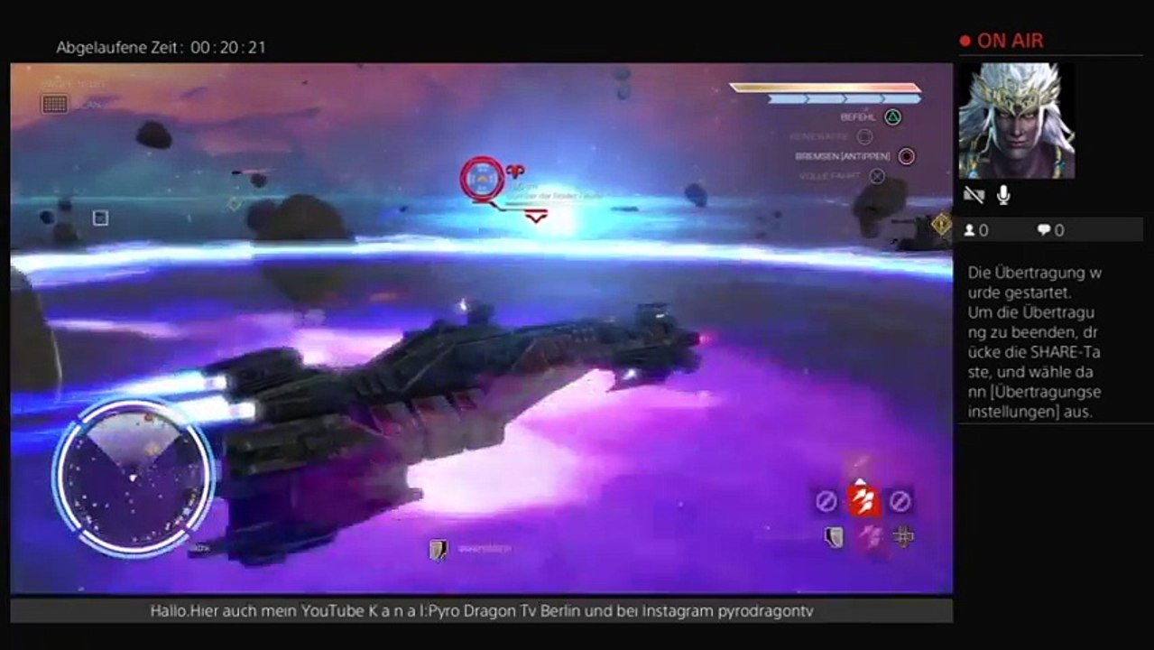 GER/PS4 Pyro DragonTv Berlin Test Stream im neuen Jahr mit dem Spiel Rebel Galaxy. (234)