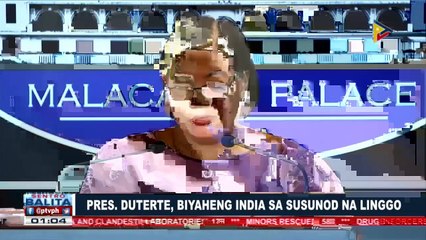 Pangulong Duterte, biyaheng India sa susunod na linggo