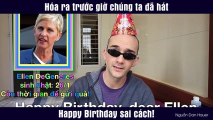 Hóa ra trước giờ chúng ta đã hát Happy Birthday sai cách!