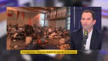 Migrants : Benoît Hamon dénonce un 