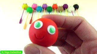 Play Doh Smiley Faces Rainbow Balls Surprise molds fun for kids and babies