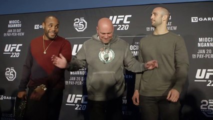 UFC 220 Media Day Faceoffs FULL  720HD