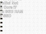 Asus G751JYT7059H 439 cm 173 pollici Notebook Intel Core i7 4710HQ 25GHz 8GB RAM