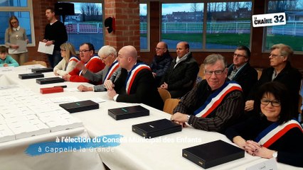A l'élection du Conseil Municipal des Enfants à Cappelle la Grande
