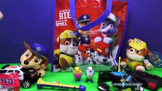 PAW PATROL Nickelodeon Surprise Bag + Surprise Eggs Toys and Candy Video