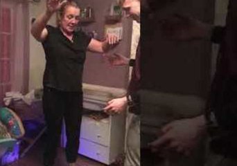 Irish Woman Attempts a Hoverboard for First Time