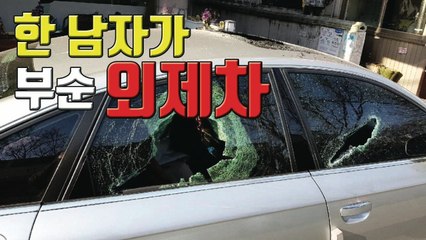 [자막뉴스] "공포의 부부싸움"...부인 외제차 망치로 마구 부숴 / YTN