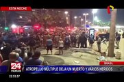 Atropello masivo en Río de Janeiro deja un bebé muerto y una docena de heridos