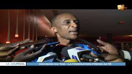 DÉCISION DU TAS : LA FÉDÉRATION PREND ACTE