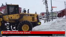 Bingöl-Karlıova'da Kar Esareti.