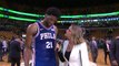 Désormais All-Star, Joel Embiid ne préfère pas s'attarder sur Rihanna