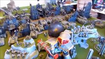 Warhammer 40K Astra Militarum & Space Marines vs Tyranids 25000  pts Apocalypse Battle Report