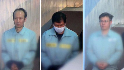 한 법정 선 '문고리 3인방'...불리한 증언에 얼굴 붉혀 / YTN