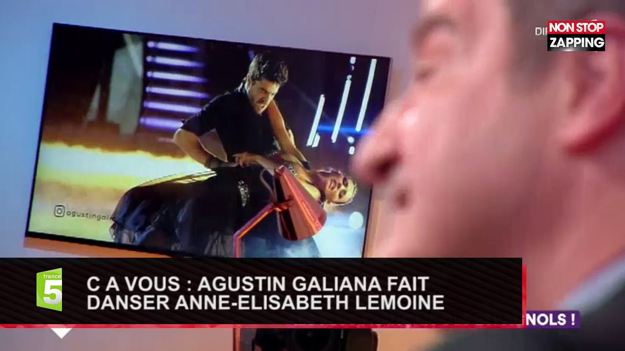 Agustin Galiana et Anne-Élisabeth Lemoine rejouent le porté de Dirty Dancing  dans C à Vous ! (Vidéo)