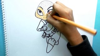 Dibujando y coloreando a Judy Hopps (Zootopia ) - Drawing and coloring Judy Hopps