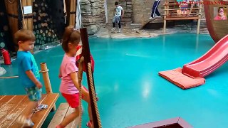 Indoor playground fun for kids . Ship pirates. Video from -KIDS TOYS CHANNEL