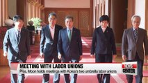 Pres. Moon calls for labor world's support for changes in economic, labor policies
