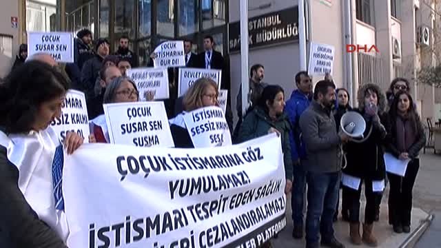 İl Sağlık Müdürlüğü Önünde 115 Hamile Çocuk Protestosu