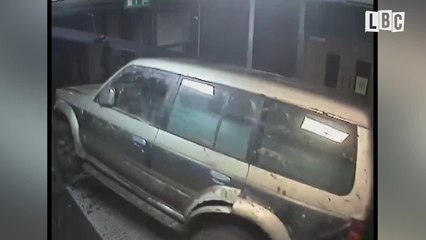 Failed Hospital Ram-Raid Caught On CCTV