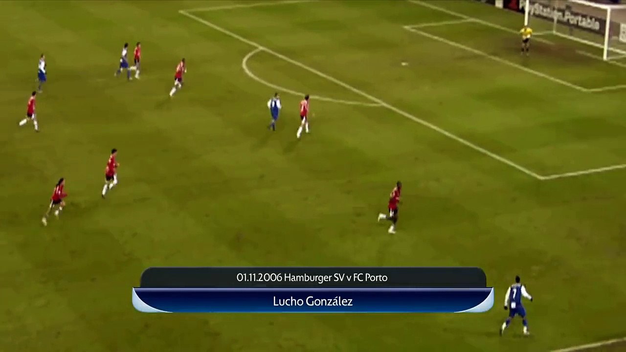 Golo de Lucho Gonzalez - Hamburgo vs FC Porto