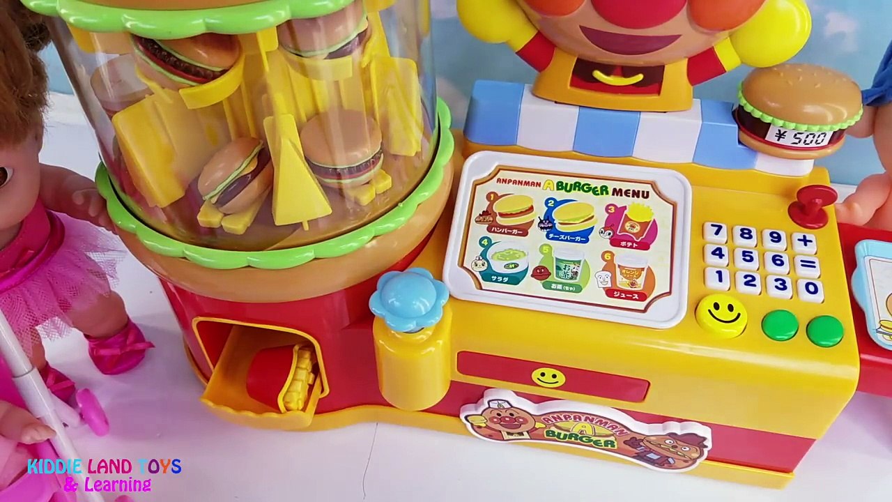 Paw Patrol Babies Anpanman Hamburger Playset Crying Baby Doll PJ Masks Candy Vending Machine Toy