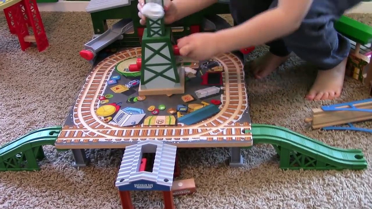 Thomas and Friends Wooden Playtime Biggest Thomas Train Track Layout! | Playing with Trains