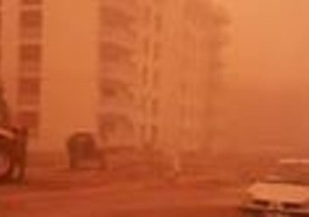 Dust Storm Transforms Turkish Town Into Martian Landscape