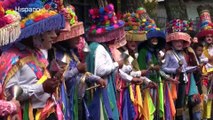 Católicos asisten a la procesión del “Tope de los Santos” en Nicaragua