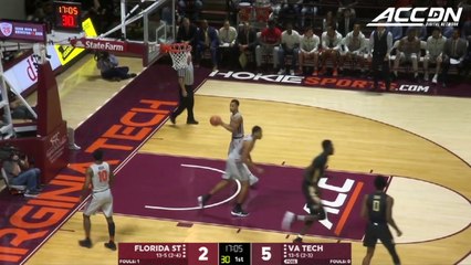 Florida State vs. Virginia Tech Basketball Highlights (2017-18)