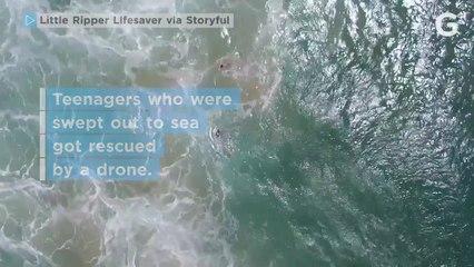 Drone Saves Swimmers Swept Out to Sea