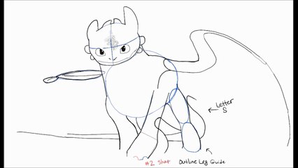 How to Draw Toothless the Night Fury From How to Train Your Dragon and How To Train Your Dragon 2