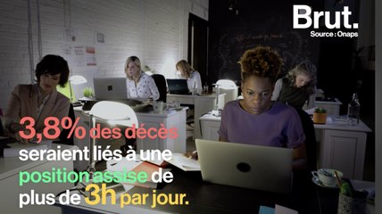 3,8% des décès seraient liés à la position assise pendant plus de 3h