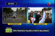 Papa Francisco viaja rumbo a Puerto Maldonado
