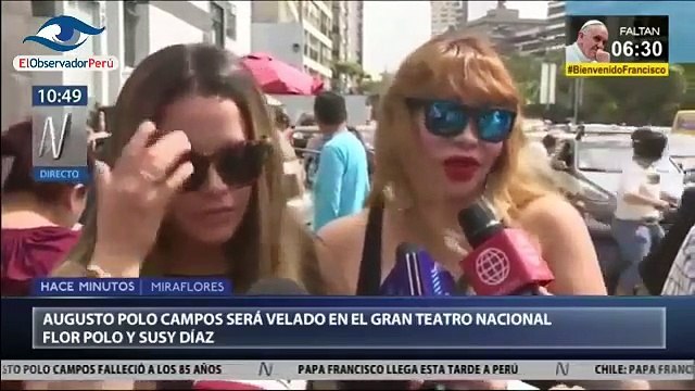 Susy Díaz confesó que el espíritu de Augusto Polo Campos se metió por su teléfono