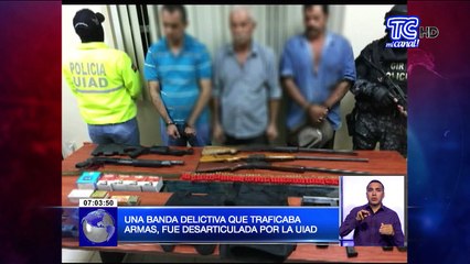 Una banda delictiva que traficaba armas fue desarticulada por la UIAD