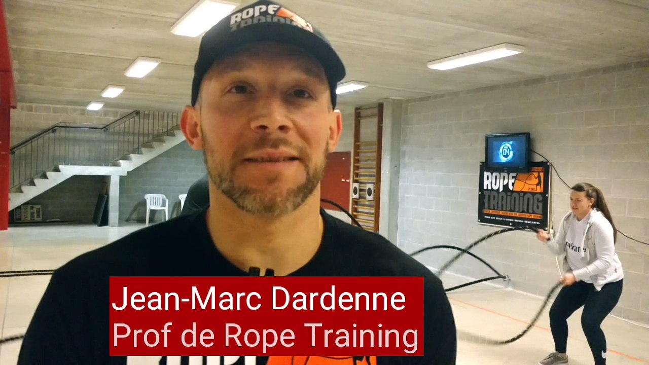 Nouveau à Verviers: il donne des cours de Rope training, de la corde ondulatoire