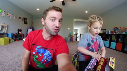 Father & Son GET RAD SUPER HERO NERF GUNS!