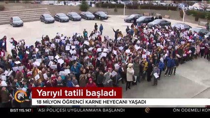 Yarıyıl tatili bitti