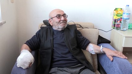 Evi yanan Ali dedenin tedavisi sürüyor - BOLU