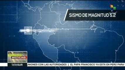 Sismo de magnitud 5.2 sacude el centro de Perú