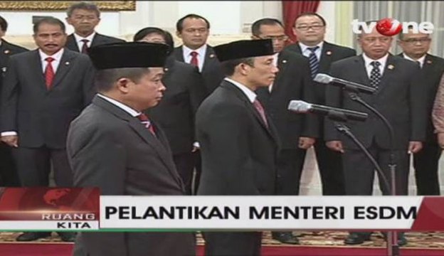 Prosesi Pelantikan Jonan dan Arcandra oleh Jokowi