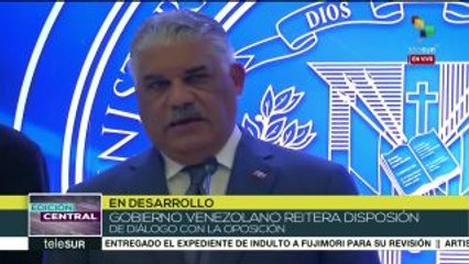 Vargas: Se convocará nueva fecha para continuar diálogo de Venezuela