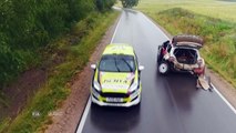 WRC - 73rd PZM Rally Poland 2016: Lefebvre on the way to service...