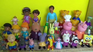 Peppa Pig Candy Cat vencem Barbie na Olimpíada dos Brinquedos. Galinha Pintadinha Baby Dora