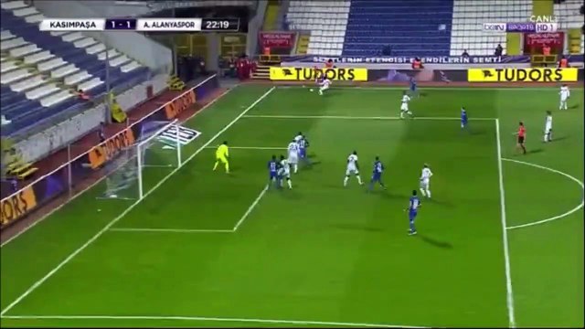 1-1 Samuel Eduok Goal Turkey Süper Lig - 19.01.2018 Kasımpaşa SK 1-1 Alanyaspor