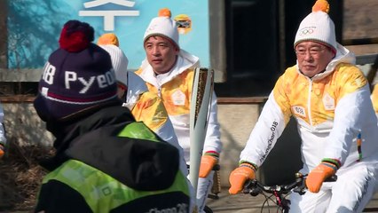 Antorcha olímpica pasa por Zona Desmilitarizada entre las Coreas