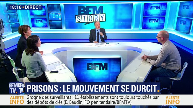 Prisons: le mouvement des surveillants pénitentiaires se durcit (1/2)